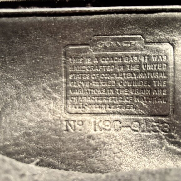 Vintage Coach Willis Shoulder Bag – Black Glove-Tanned Leather –Free Shipping - Picture 15 of 15